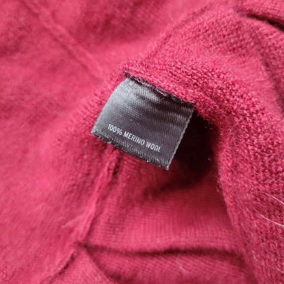 Burgundy Ruffle Cardigan - Picture 4 of 5